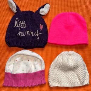 Colorful Knit Beanie Set